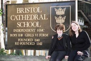 Josh with sister Zoe in the 6th form.