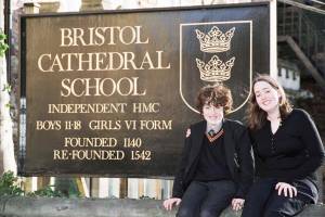 Josh with sister Zoe in the 6th form.